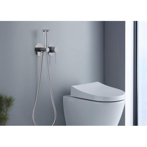 Смеситель с гигиеническим душем AQUATEK Европа AQ1319CR встраиваемый хром